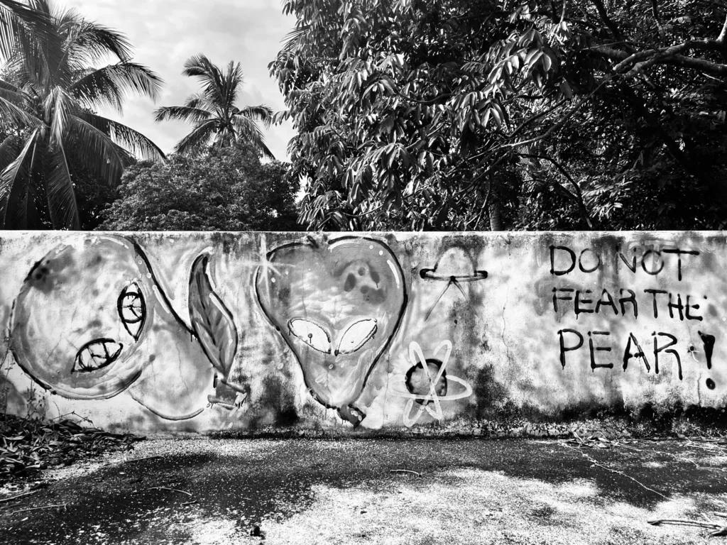 LOVE SPRAYED ON CONCRETE