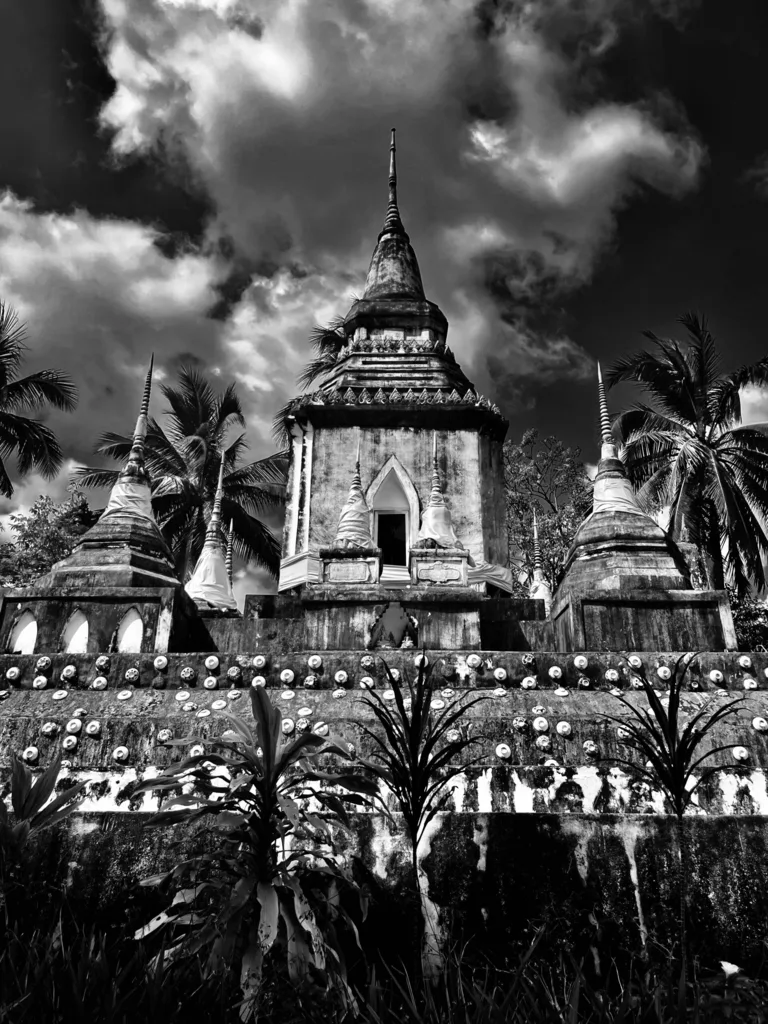TEMPLE AMONG PALMS